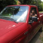 An Island Cutie at the Wheel